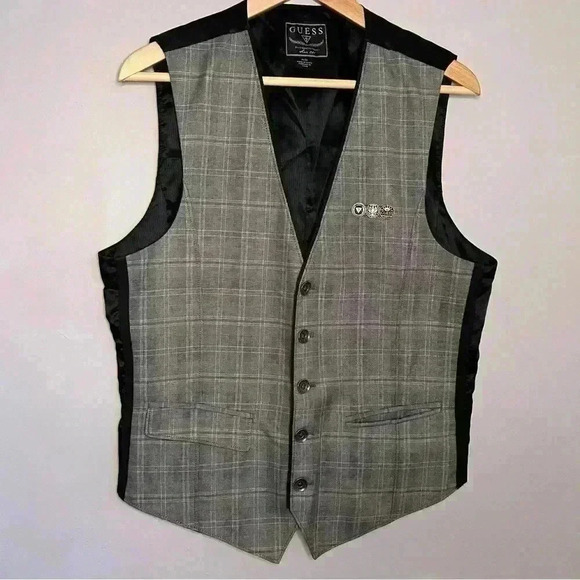 Guess Men’s Vest, Grey Classic, Size M in excellent condition - Picture 1 of 6